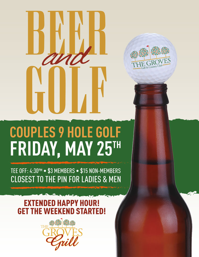 Beer & Golf Couples 9 Holes The Groves Golf and Country Club