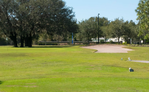 bunker on golf course